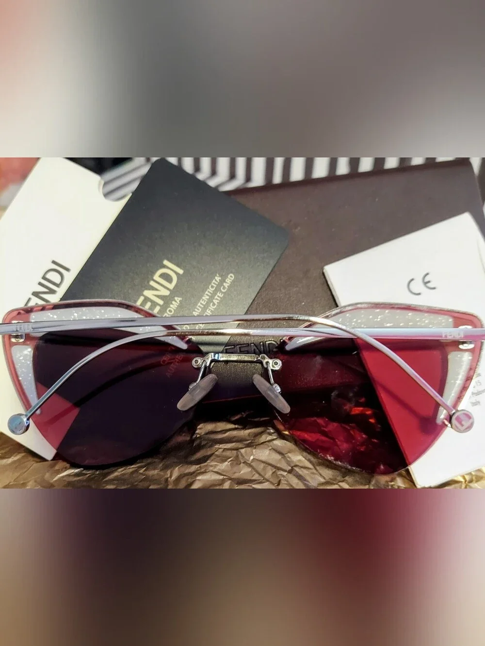 Fendi nwot certificate